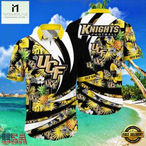 NCAA Ucf Knights Flower Hawaiian Shirt 3D Shirt, Ucf Knights Gifts For Her