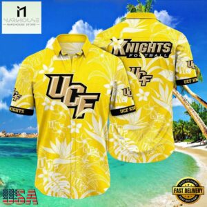 NCAA Ucf Knights Flower Hawaiian Shirt Outfit 3D Shirt, Gifts For Ucf Knights Football Fans