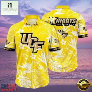 NCAA Ucf Knights Flower Hawaiian Shirt Outfit 3D Shirt, Gifts For Ucf Knights Football Fans