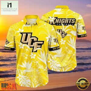 NCAA Ucf Knights Flower Hawaiian Shirt Outfit 3D Shirt, Gifts For Ucf Knights Football Fans