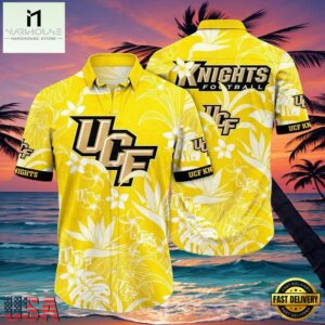 NCAA Ucf Knights Flower Hawaiian Shirt Outfit 3D Shirt, Gifts For Ucf Knights Football Fans