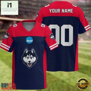 NCAA Uconn Huskies Sport Team New Season Personalized Football Jersey