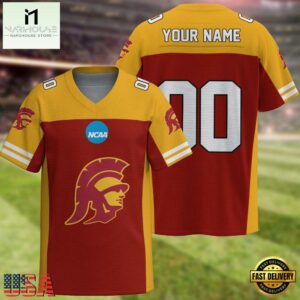 NCAA USC Trojans Sport Team New Season Personalized Football Jersey