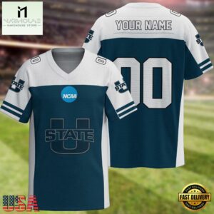 NCAA Utah State Aggies Sport Team New Season Personalized Football Jersey