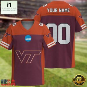 NCAA Virginia Tech Hokies Sport Team New Season Personalized Football Jersey