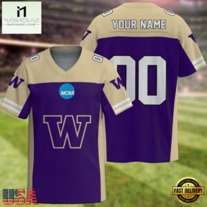 NCAA Washington Huskies Sport Team New Season Personalized Football Jersey