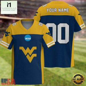 NCAA West Virginia Mountaineers Sport Team New Season Personalized Football Jersey