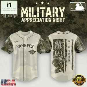 New York Yankees MLB x Armed Forces Day Night Baseball Jersey Shirt
