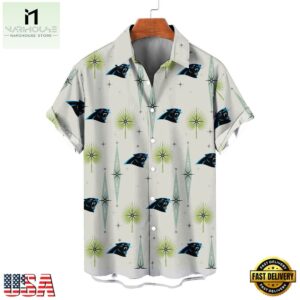 NFL Carolina Panthers Football Team Logo Funny Aloha Hawaiian Shirt