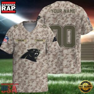 NFL Carolina Panthers Military Appreciation Day Custom Football Jersey