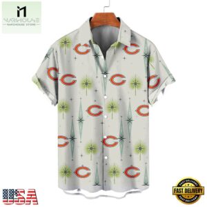 NFL Chicago Bears Football Team Logo Funny Aloha Hawaiian Shirt