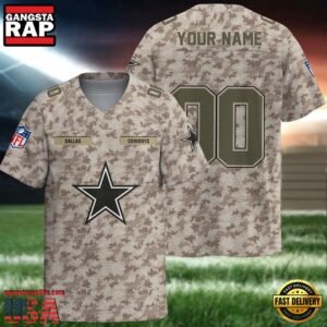 NFL Dallas Cowboys Military Appreciation Day Custom Football Jersey