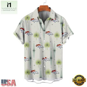 NFL Denver Broncos Football Team Logo Funny Aloha Hawaiian Shirt