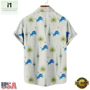 NFL Detroit Lions Football Team Logo Funny Aloha Hawaiian Shirt