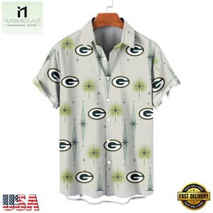 NFL Green Bay Packers Football Team Logo Funny Aloha Hawaiian Shirt
