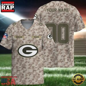 NFL Green Bay Packers Military Appreciation Day Custom Football Jersey