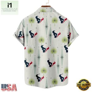 NFL Houston Texans Football Team Logo Funny Aloha Hawaiian Shirt