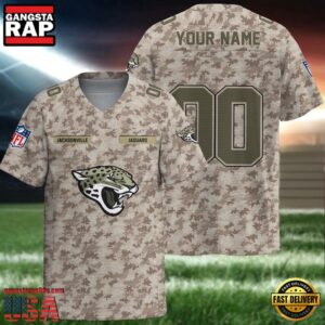 NFL Jacksonville Jaguars Military Appreciation Day Custom Football Jersey