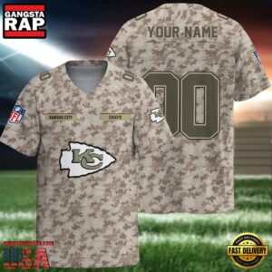 NFL Kansas City Chiefs Military Appreciation Day Custom Football Jersey
