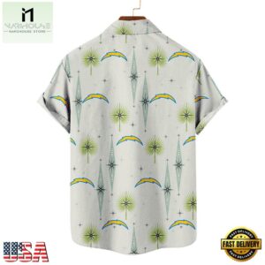 NFL Los Angeles Chargers Football Team Logo Funny Aloha Hawaiian Shirt