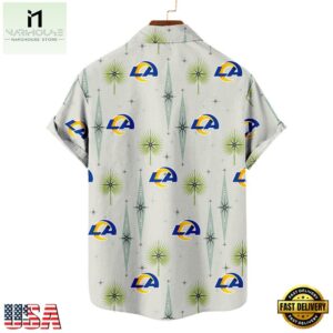 NFL Los Angeles Rams Football Team Logo Funny Aloha Hawaiian Shirt