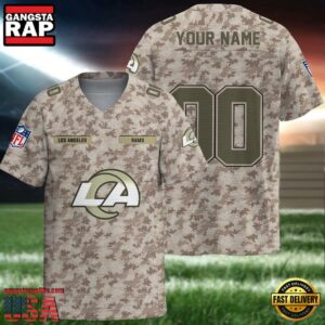 NFL Los Angeles Rams Military Appreciation Day Custom Football Jersey