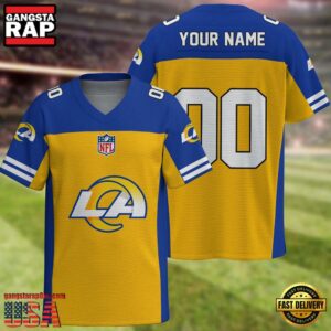 NFL Los Angeles Rams New Logo 2025 Custom Football Jersey