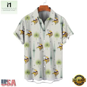 NFL Minnesota Vikings Football Team Logo Funny Aloha Hawaiian Shirt