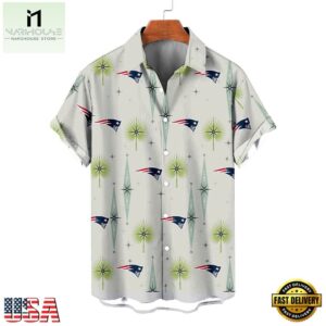 NFL New England Patriots Football Team Logo Funny Aloha Hawaiian Shirt