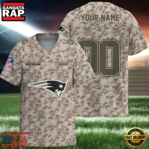 NFL New England Patriots Military Appreciation Day Custom Football Jersey