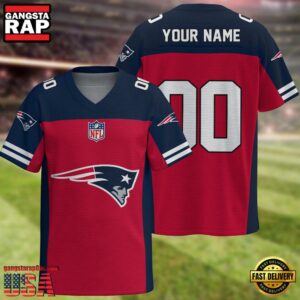 NFL New England Patriots New Logo 2025 Custom Football Jersey