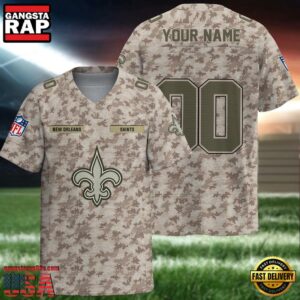 NFL New Orleans Saints Military Appreciation Day Custom Football Jersey