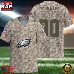NFL Philadelphia Eagles Military Appreciation Day Custom Football Jersey
