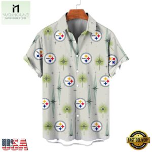 NFL Pittsburgh Steelers Football Team Logo Funny Aloha Hawaiian Shirt