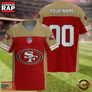 NFL San Francisco 49ers New Logo 2025 Custom Football Jersey