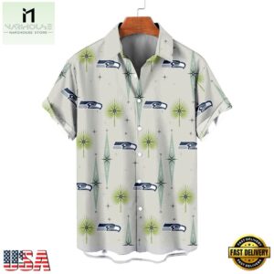 NFL Seattle Seahawks Football Team Logo Funny Aloha Hawaiian Shirt