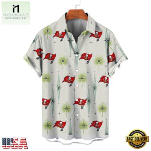 NFL Tampa Bay Buccaneers Football Team Logo Funny Aloha Hawaiian Shirt