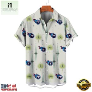 NFL Tennessee Titans Football Team Logo Funny Aloha Hawaiian Shirt