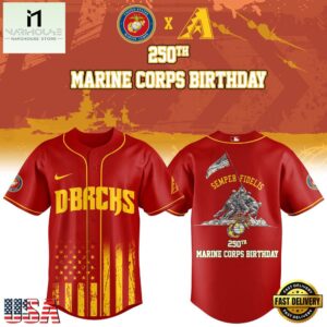 Arizona Diamondbacks MLB x 250 U.S. ARMY Baseball Jersey Shirt