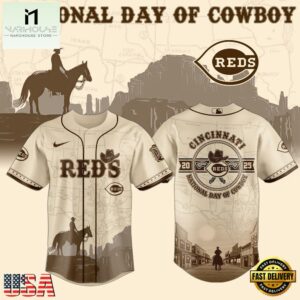 Cincinnati Reds MLB x National Day Of Cowboy Baseball Jersey For Fans