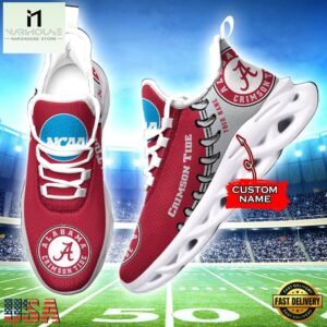 Custom Name Alabama Crimson Tide Sport Team Max Soul Shoes