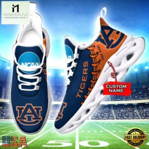 Custom Name Auburn Tigers Sport Team Max Soul Shoes