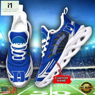 Custom Name Duke Blue Devils Team Sport Max Soul Shoes For Fans