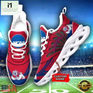 Custom Name Fresno State Bulldogs Team Sport Max Soul Shoes For Fans
