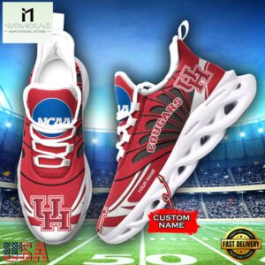 Custom Name Houston Cougars Team Sport Max Soul Shoes For Fans