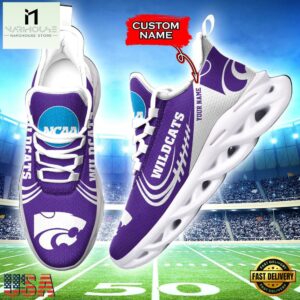 Custom Name Kansas State Wildcats NCAA Sport Team Max Soul Shoes
