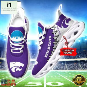 Custom Name Kansas State Wildcats Sport Team Max Soul Shoes