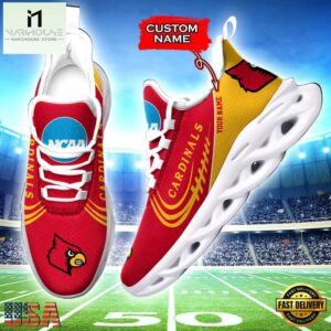 Custom Name Louisville Cardinals NCAA Sport Team Max Soul Shoes