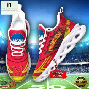 Custom Name Maryland Terrapins Team Sport Max Soul Shoes For Fans