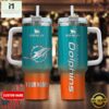 Custom Name Miami Dolphins NFL Football Stainless Steel Tumbler 40Oz